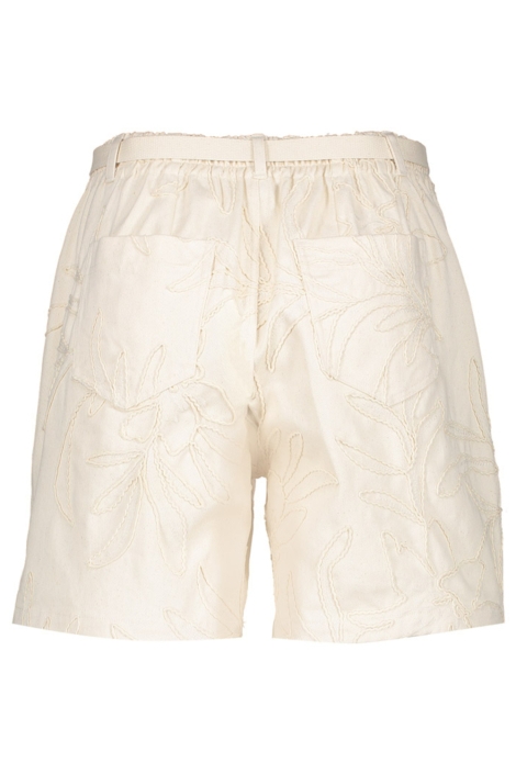 Geisha ecru dames korte broek | Achteraanzicht