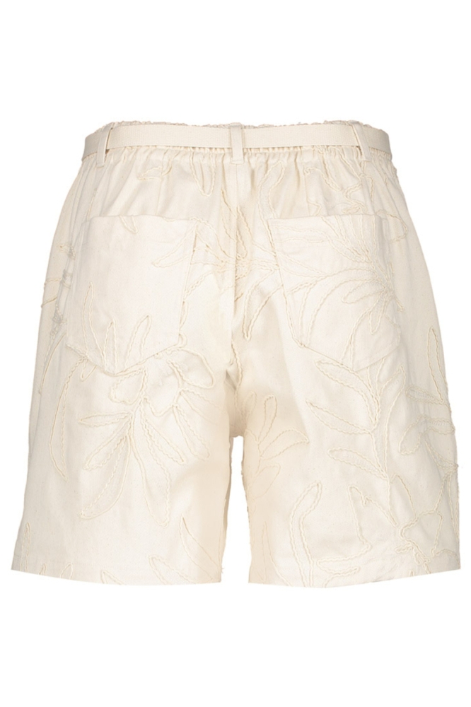Geisha ecru dames korte broek | Achteraanzicht