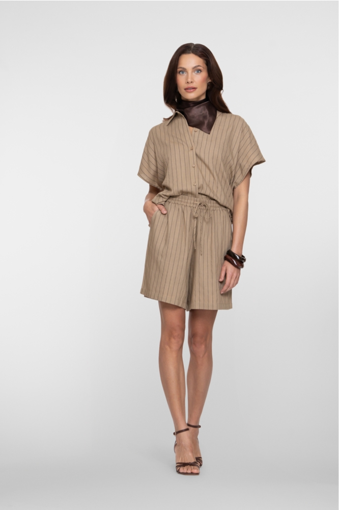 Geisha taupe dames korte broek | Model