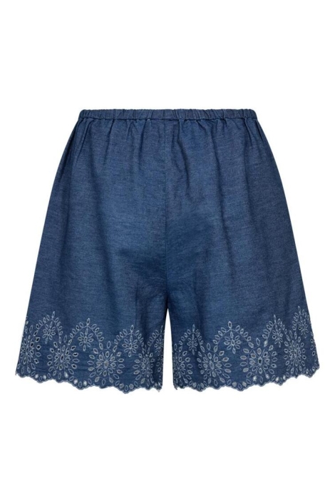 Freequent blauwe dames korte broek | Achteraanzicht