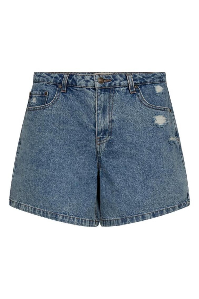 Freequent blauwe dames korte broek | Vooraanzicht