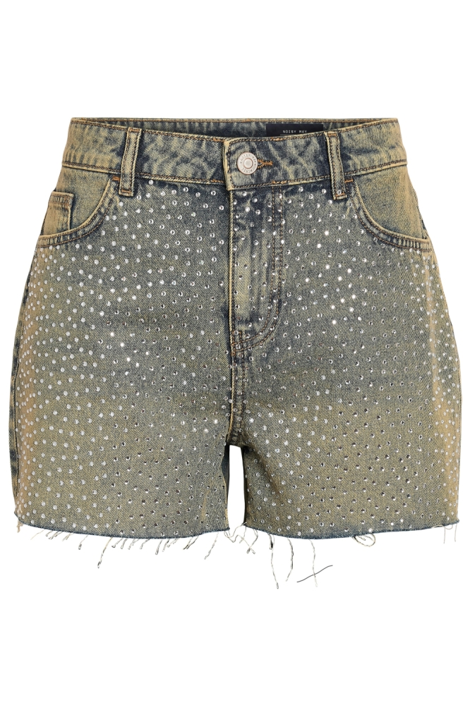 Noisy may blauwe dames korte broek | Vooraanzicht