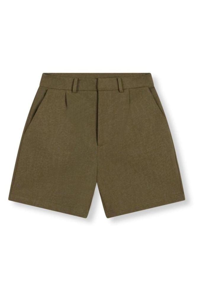 Refined Department groene dames korte broek | Vooraanzicht