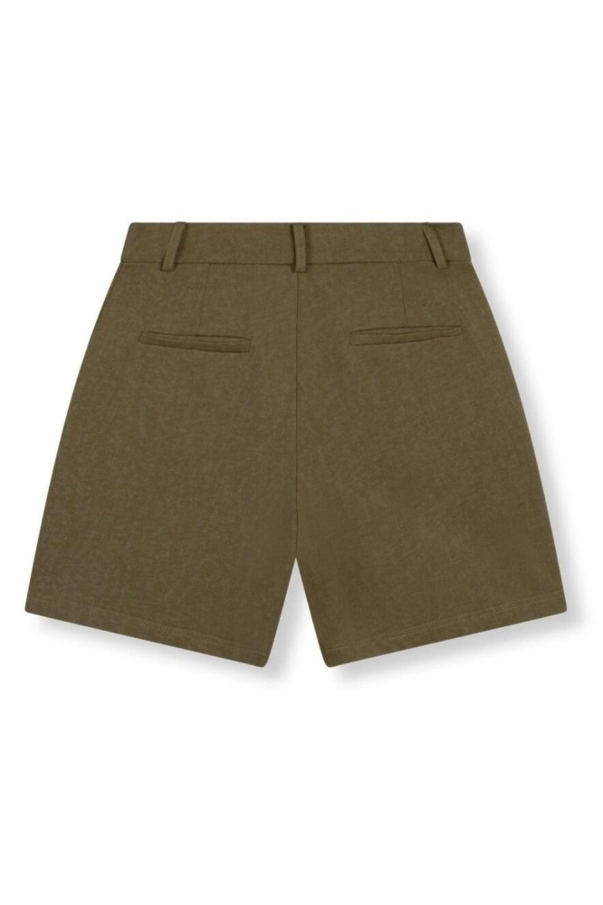 Refined Department groene dames korte broek | Achteraanzicht