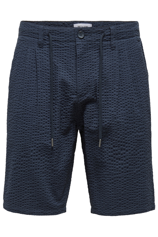 Only & Sons blauwe heren korte broek | Vooraanzicht
