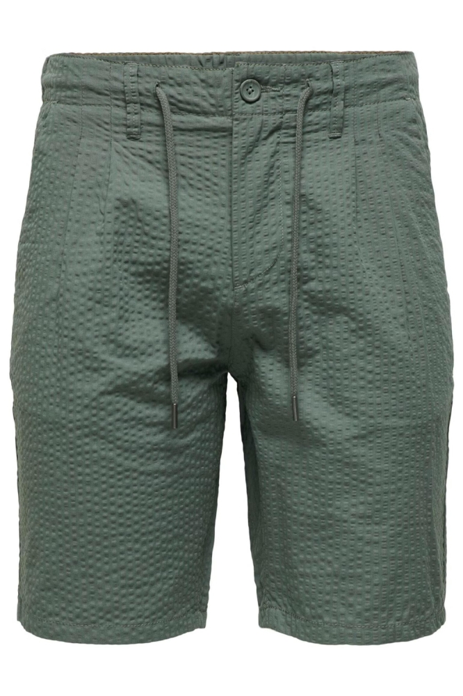 Only & Sons groene heren korte broek | Vooraanzicht