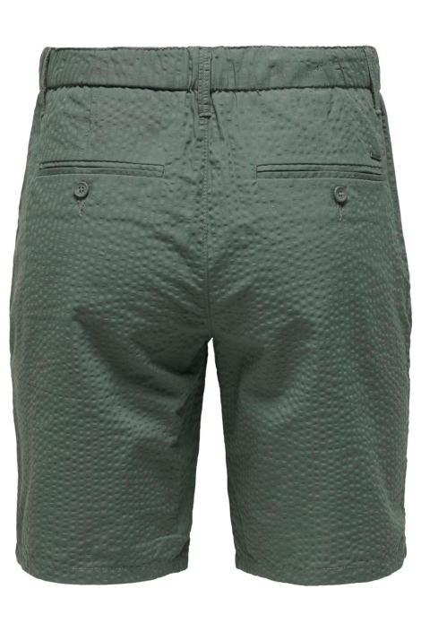 Only & Sons groene heren korte broek | Achteraanzicht