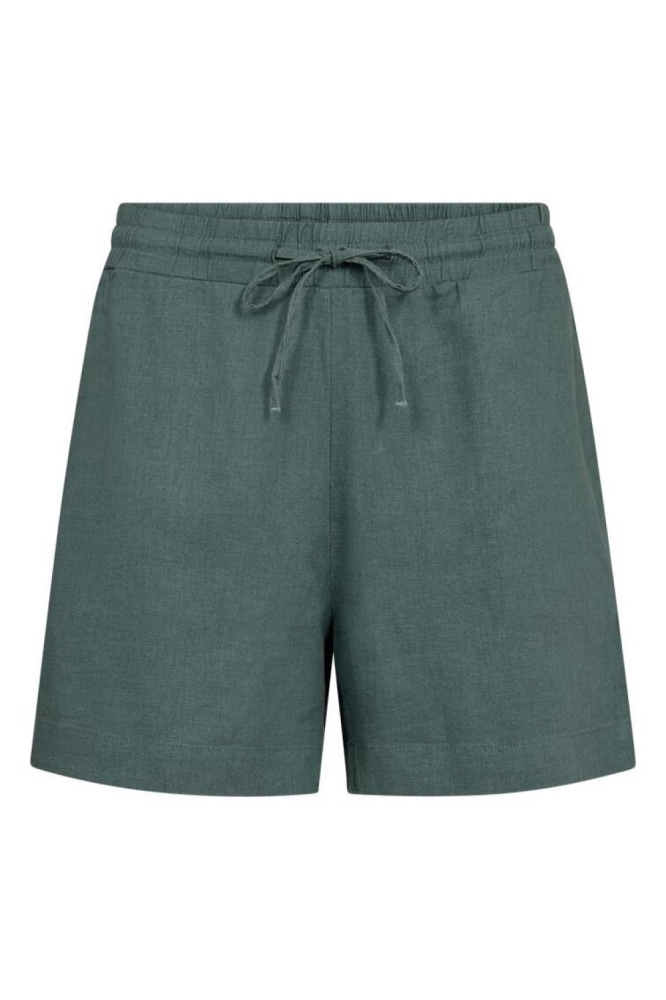 Freequent groene dames korte broek | Vooraanzicht