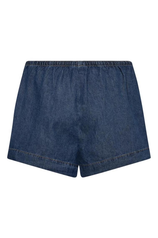 Freequent blauwe dames korte broek | Achteraanzicht