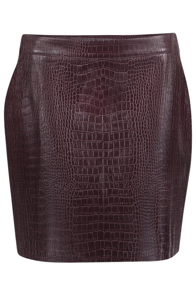 Geisha bordeaux dames rok | Vooraanzicht