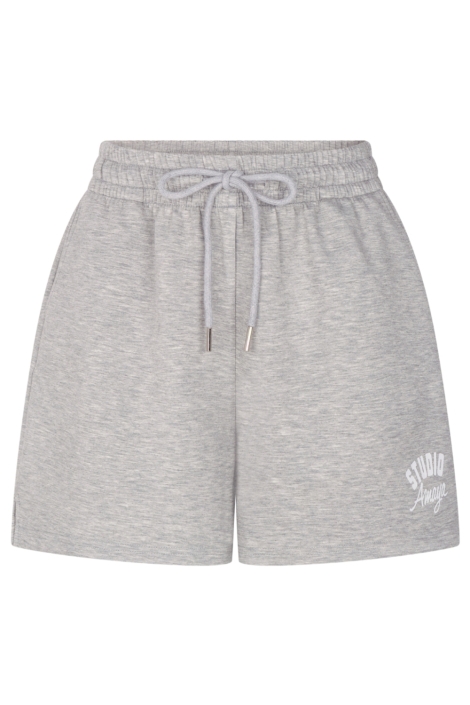 Studio Amaya grijze dames korte broek | Vooraanzicht