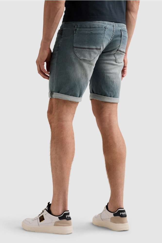 PME legend blauwe heren korte broek | Model achteraanzicht
