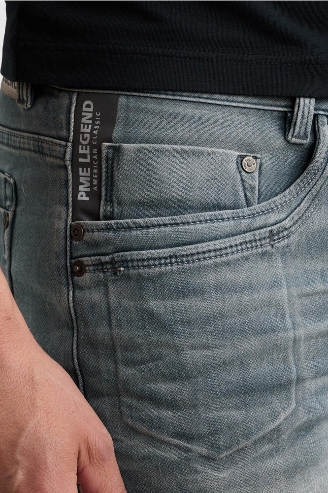 PME legend blauwe heren korte broek | Close up