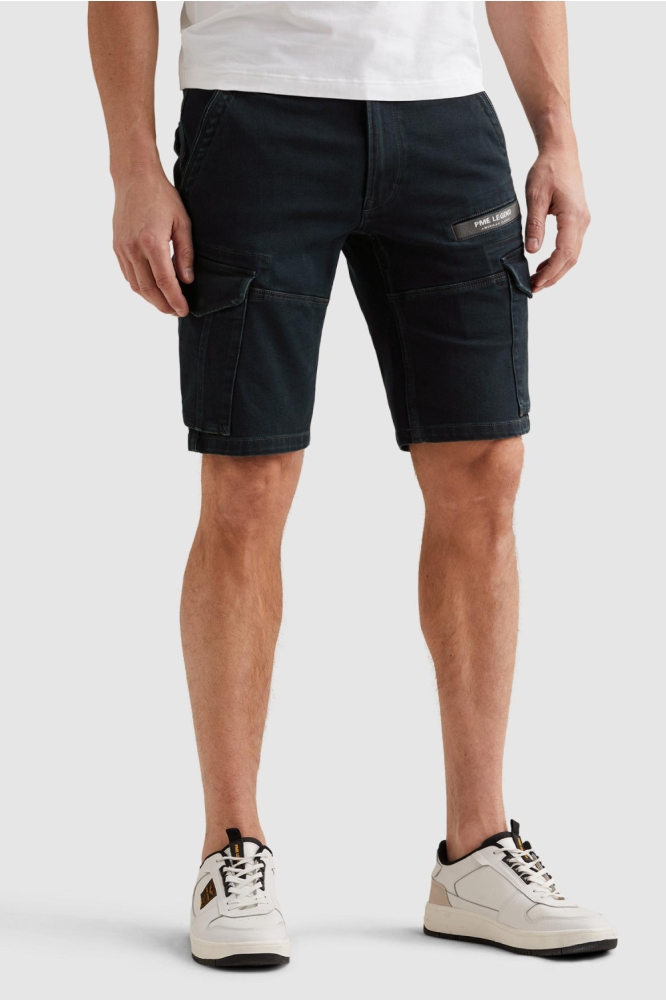 PME legend blauwe heren korte broek | Model vooraanzicht