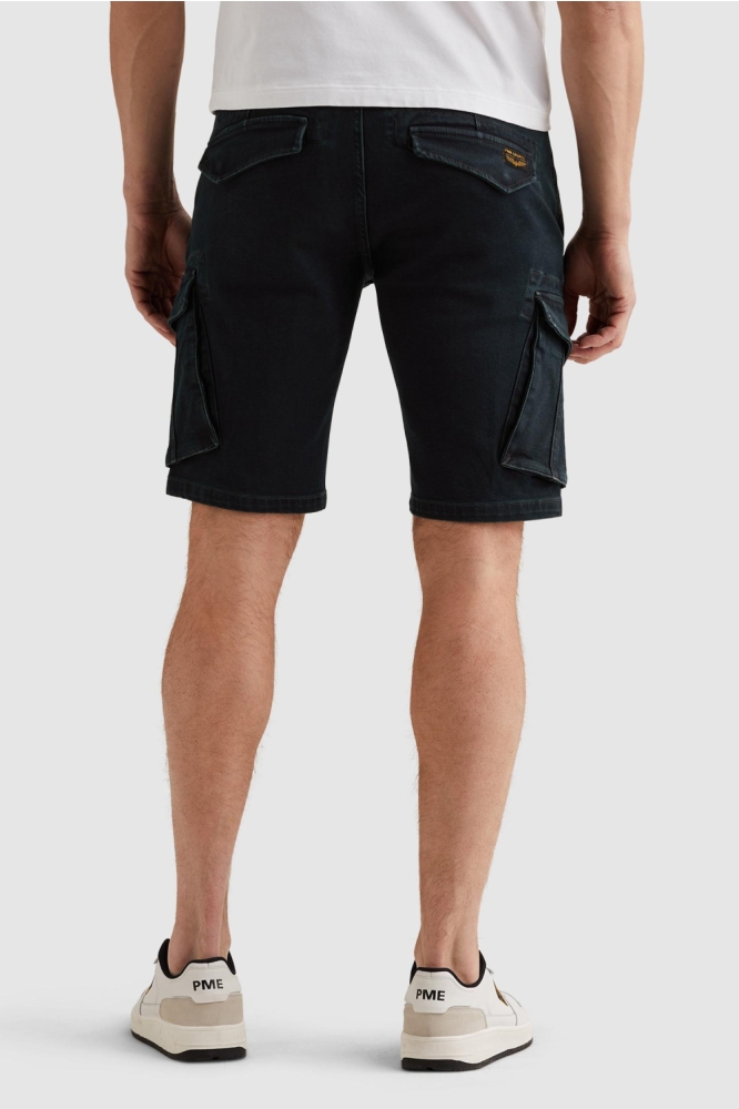 PME legend blauwe heren korte broek | Model achteraanzicht