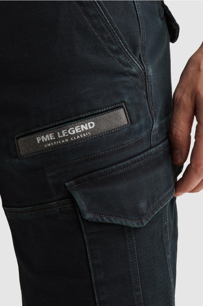 PME legend blauwe heren korte broek | Close up