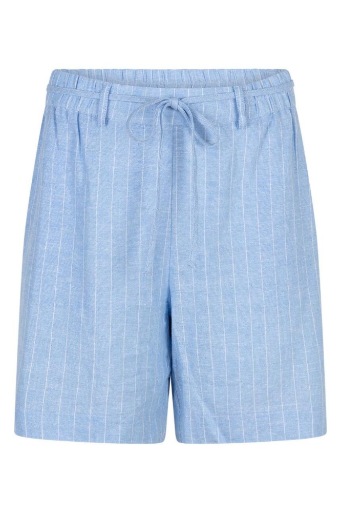 Red Button blauwe dames korte broek | Vooraanzicht
