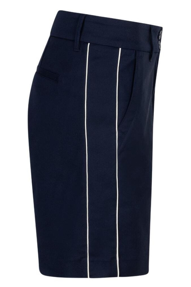 Red Button blauwe dames korte broek | Zijaanzicht