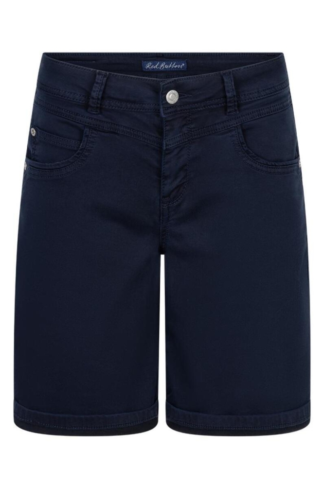 Red Button blauwe dames korte broek | Vooraanzicht