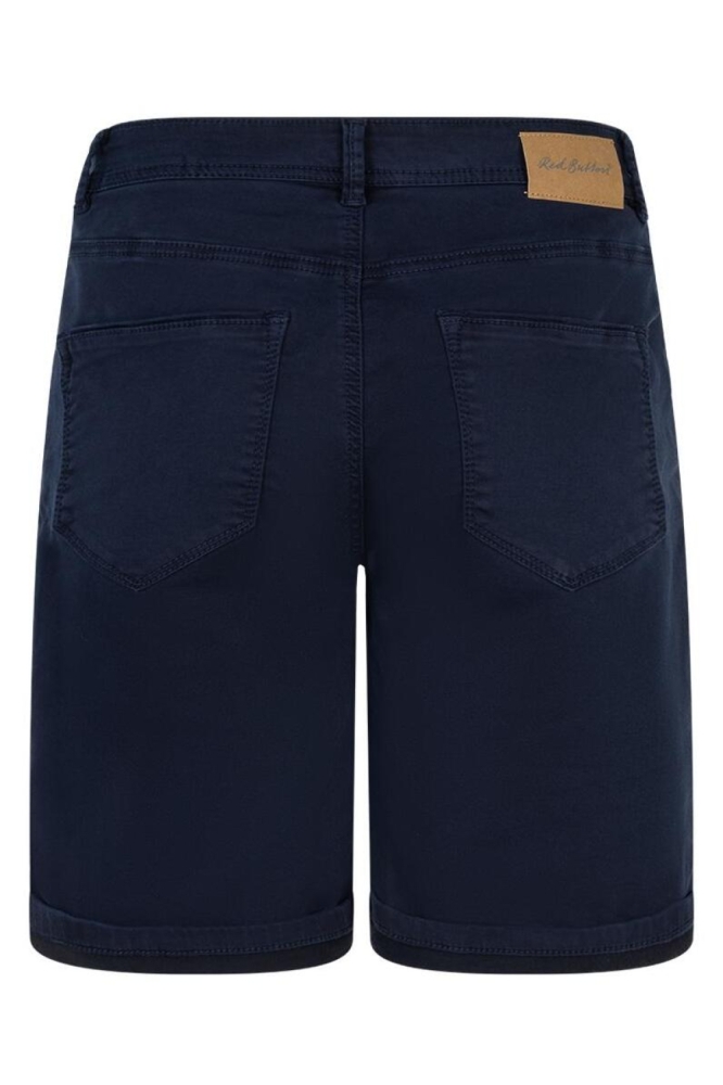 Red Button blauwe dames korte broek | Achteraanzicht