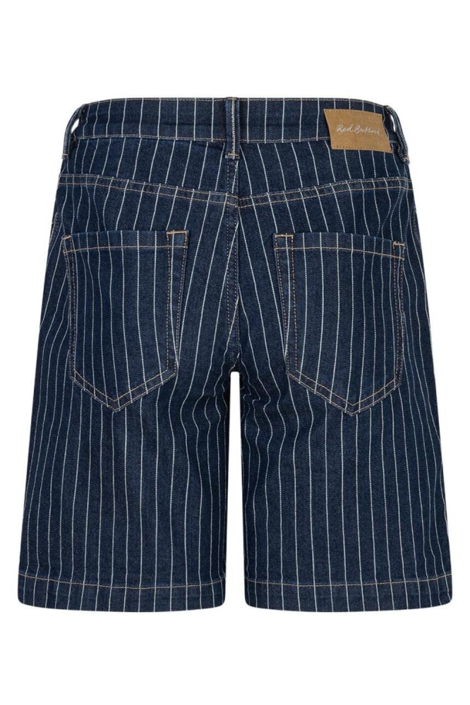 Red Button blauwe dames korte broek | Achteraanzicht