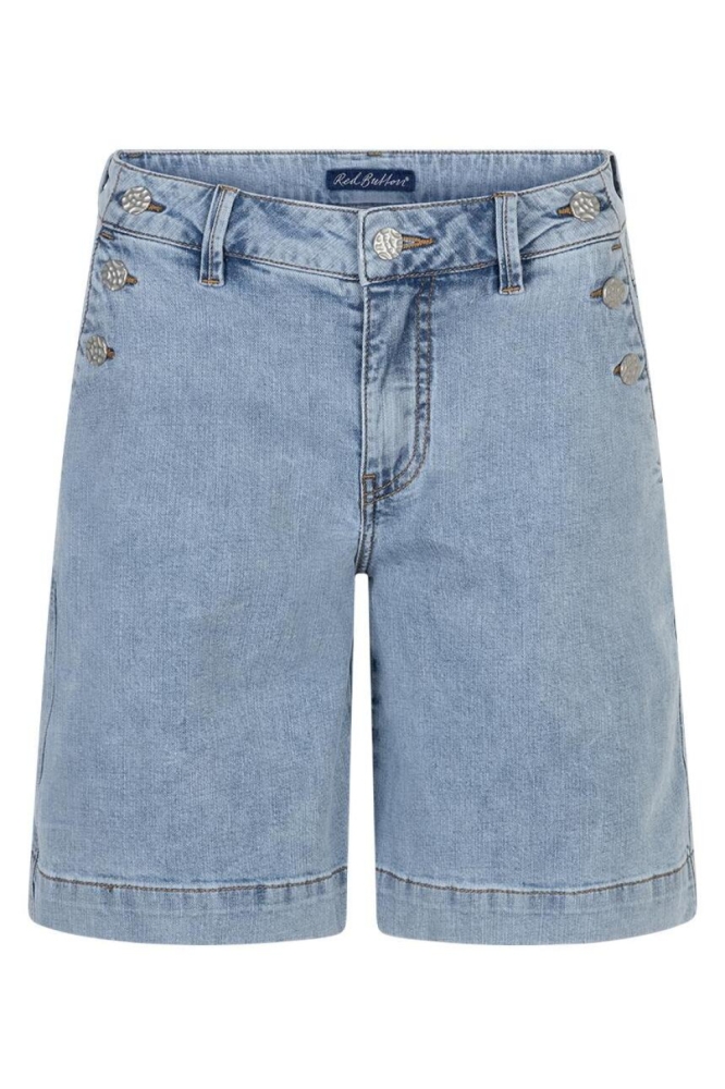Red Button blauwe dames korte broek | Vooraanzicht