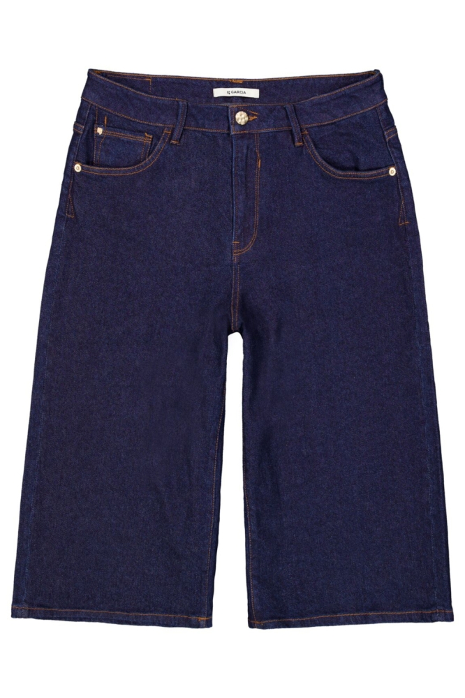Garcia blauwe dames korte broek | Vooraanzicht