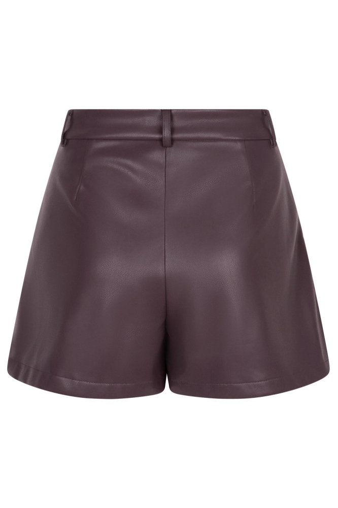 Ydence bordeaux dames korte broek | Vooraanzicht