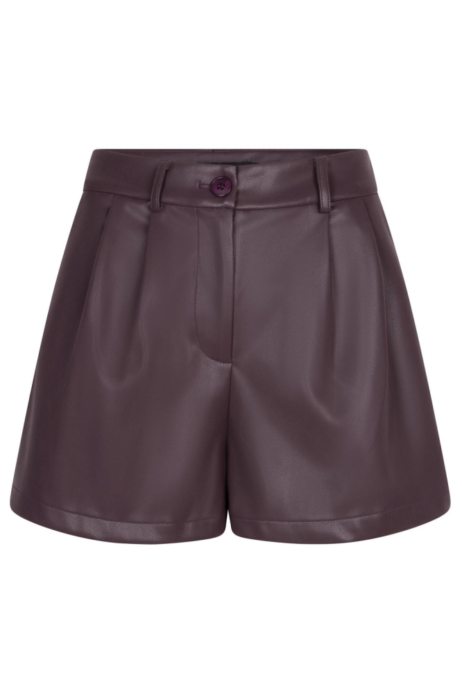 Ydence bordeaux dames korte broek | Achteraanzicht
