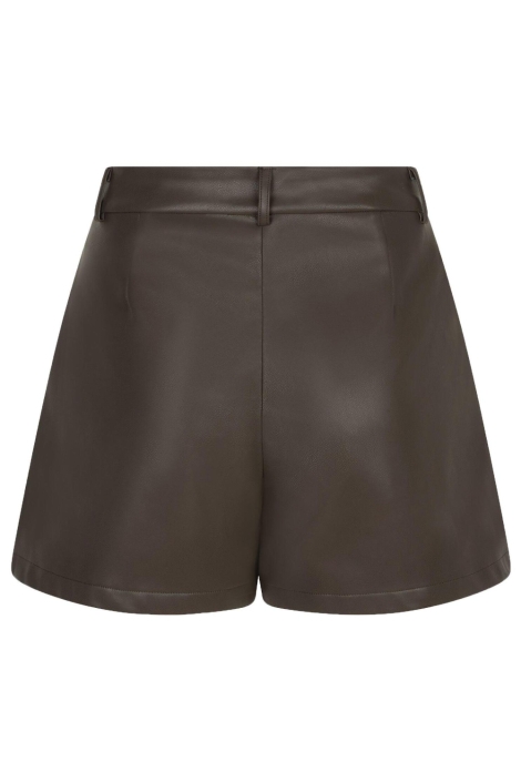 Ydence bruine dames korte broek | Achteraanzicht