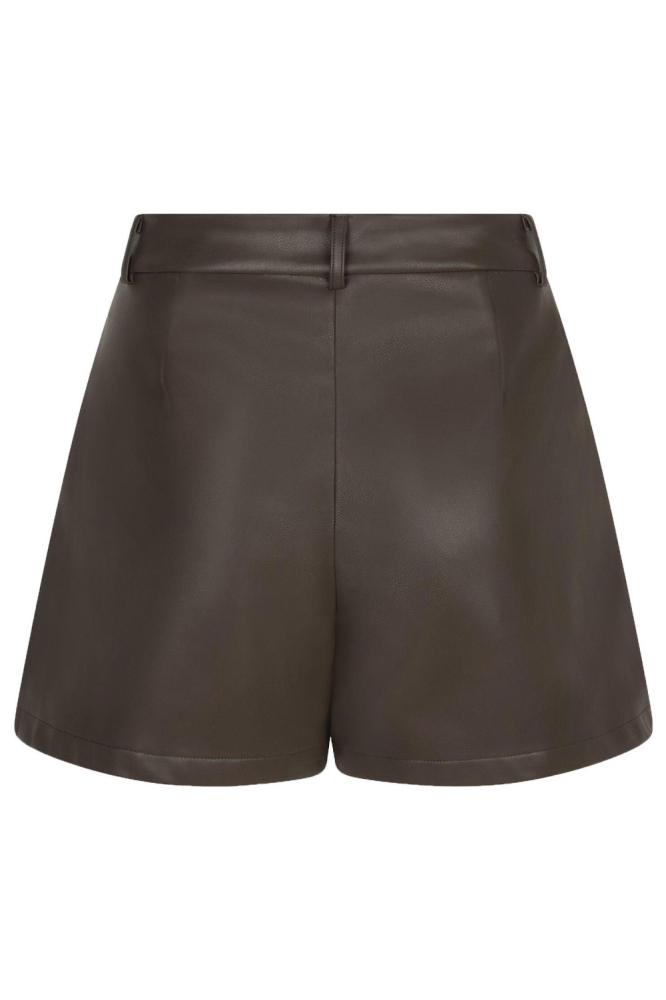 Ydence bruine dames korte broek | Achteraanzicht
