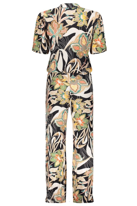 Geisha multi color dames jumpsuit | Achteraanzicht
