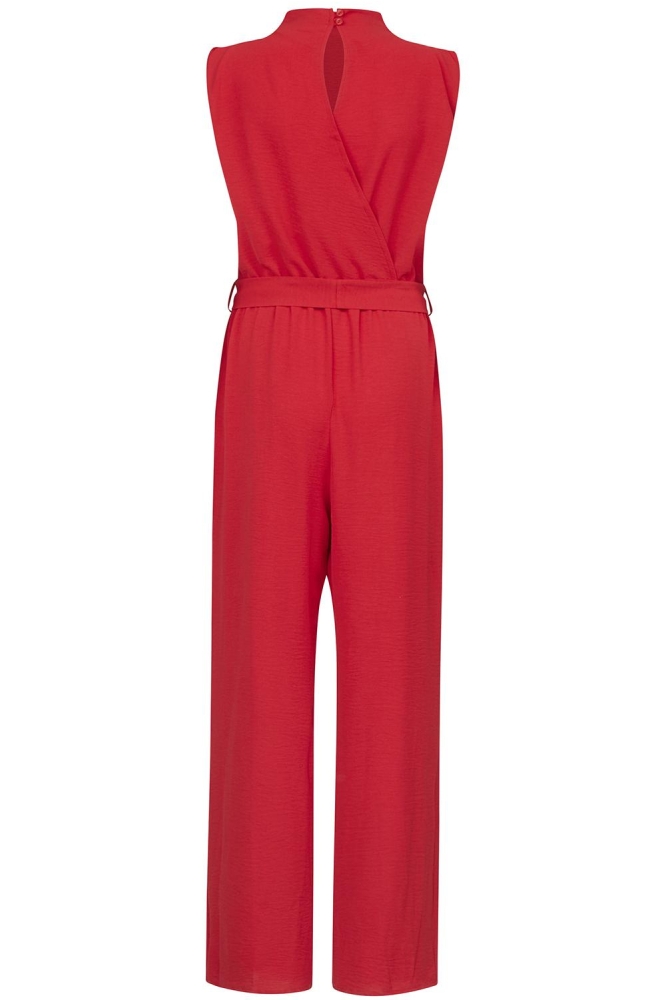SisterS point rode dames jumpsuit | Achteraanzicht