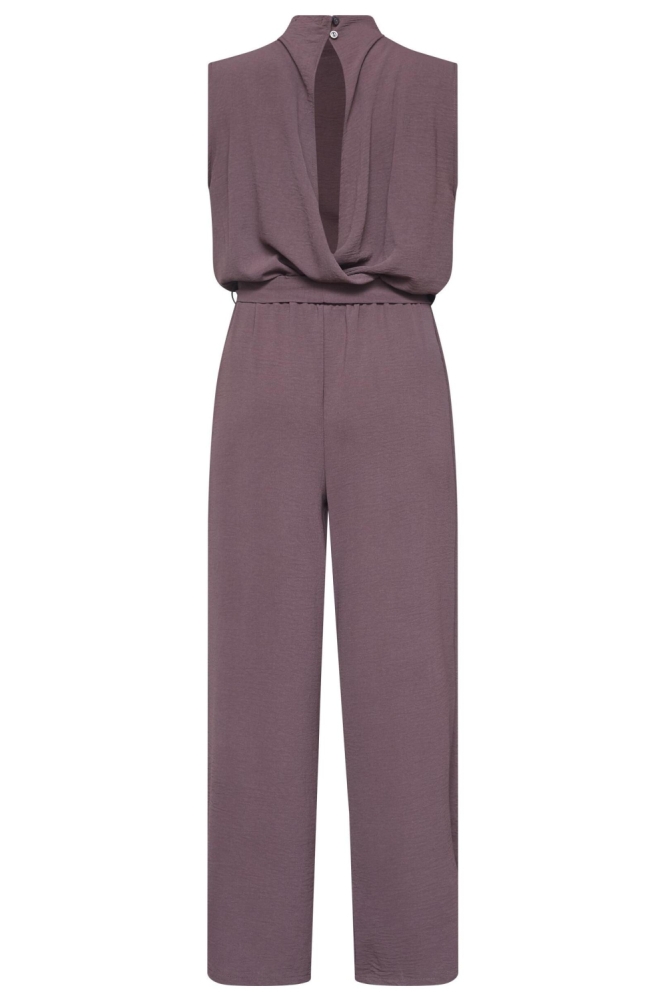 SisterS point bruine dames jumpsuit | Achteraanzicht