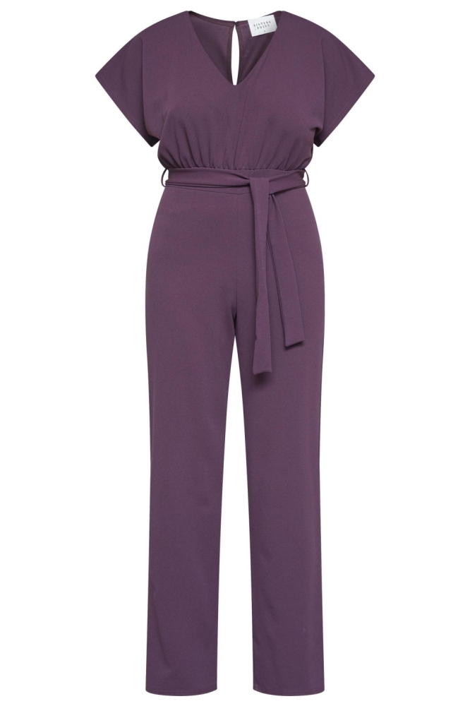 SisterS point bordeaux dames jumpsuit | Vooraanzicht