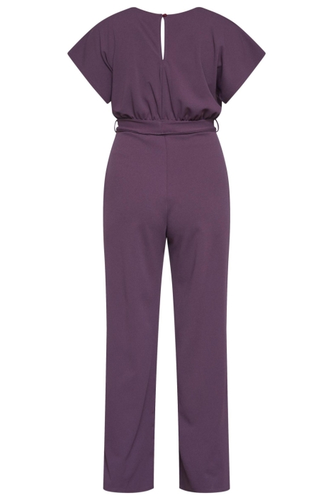 SisterS point bordeaux dames jumpsuit | Achteraanzicht