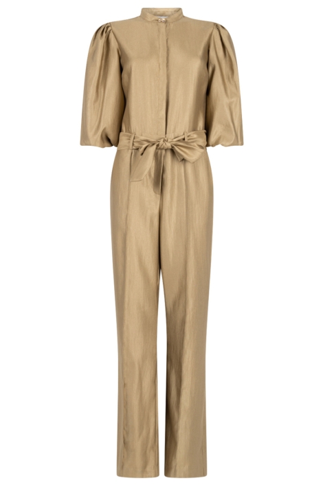 Aaiko gouden dames jumpsuit | Vooraanzicht
