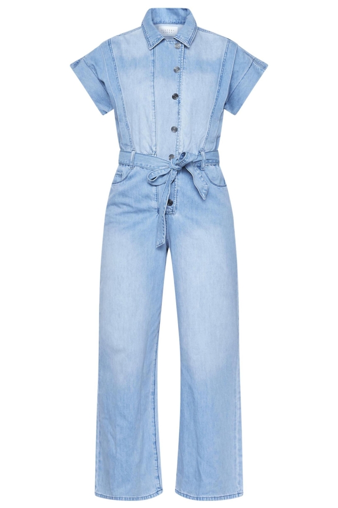 SisterS point blauwe dames jumpsuit | Vooraanzicht