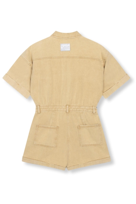 Refined Department camel dames jumpsuit | Achteraanzicht