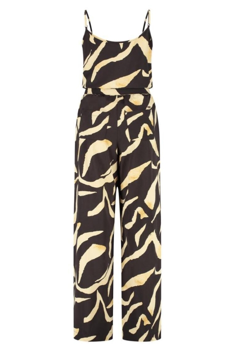 Lady Day bruine dames jumpsuit | Achteraanzicht