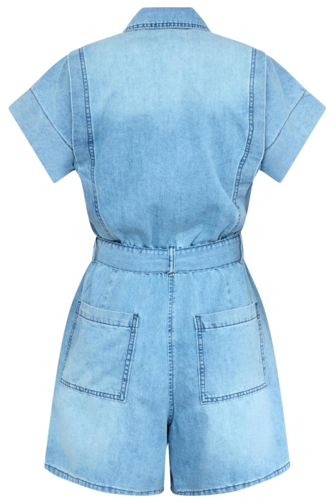 SisterS point blauwe dames jumpsuit | Achteraanzicht