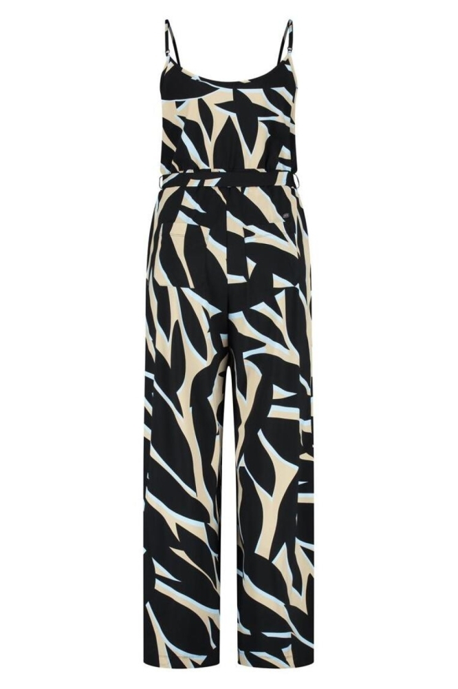 Lady Day multi color dames jumpsuit | Achteraanzicht
