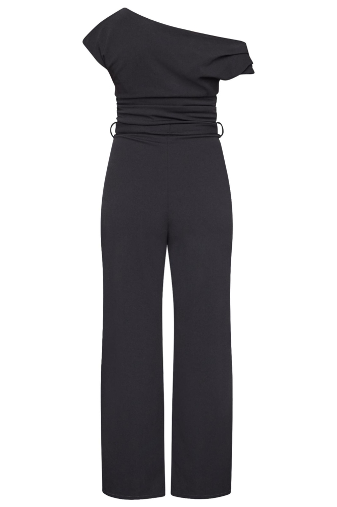 SisterS point zwarte dames jumpsuit | Achteraanzicht