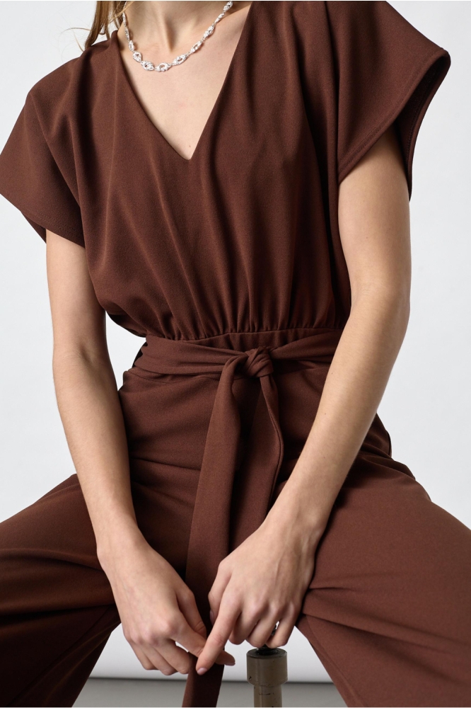 SisterS point bruine dames jumpsuit | Close up