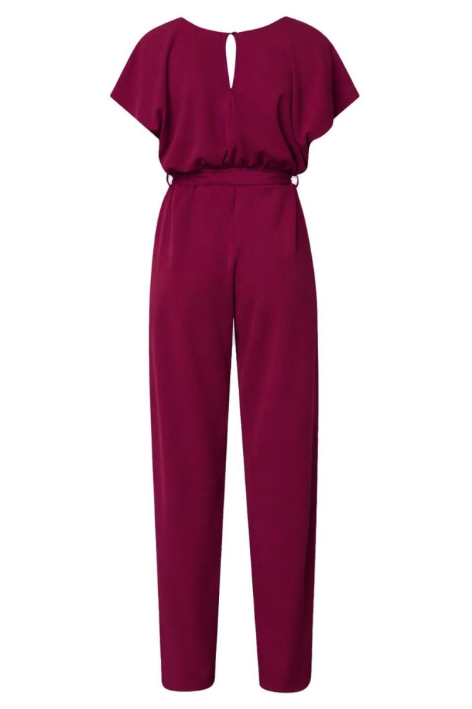 SisterS point paarse dames jumpsuit | Achteraanzicht