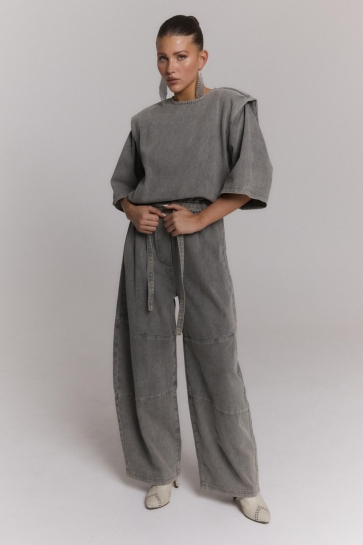 Refined Department Broek MONA JUMPSUIT R2608370027 996 MID GREY