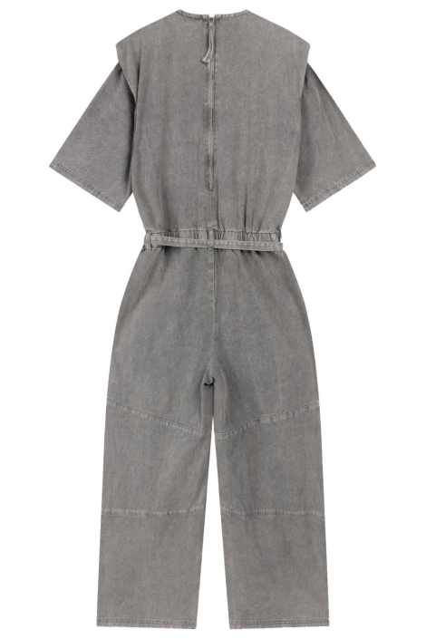 Refined Department grijze dames jumpsuit | Achteraanzicht