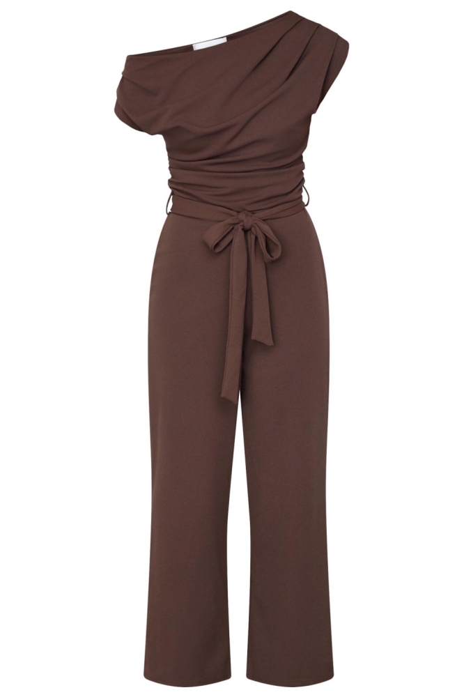 SisterS point bruine dames jumpsuit | Vooraanzicht