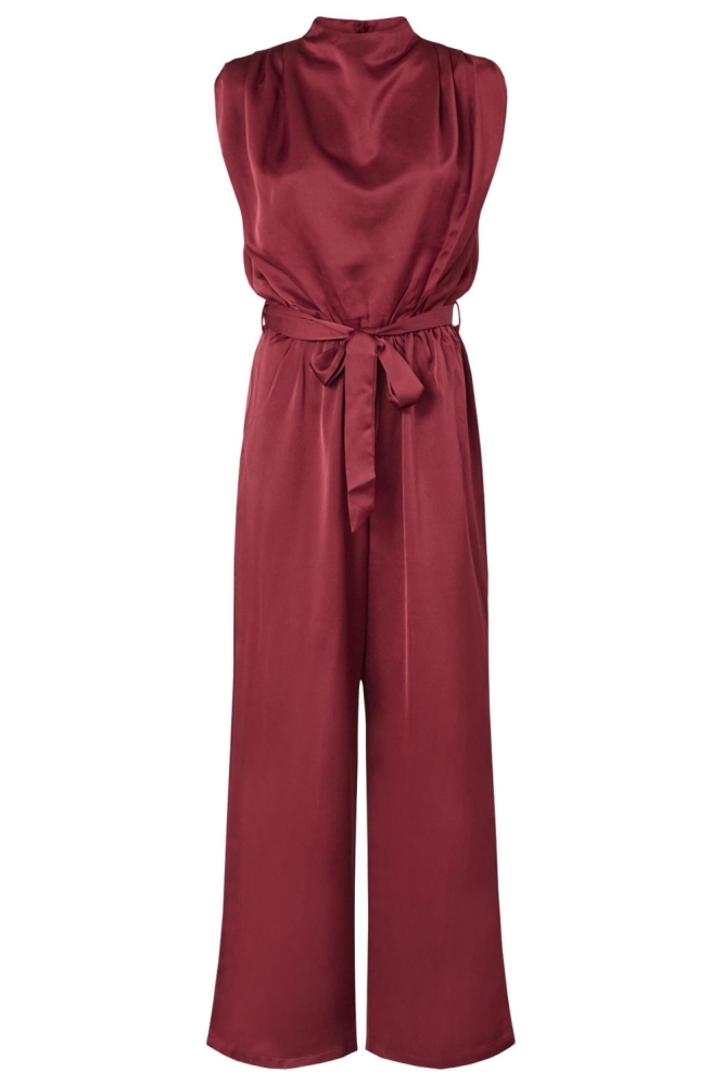 SisterS point bordeaux dames jumpsuit | Vooraanzicht
