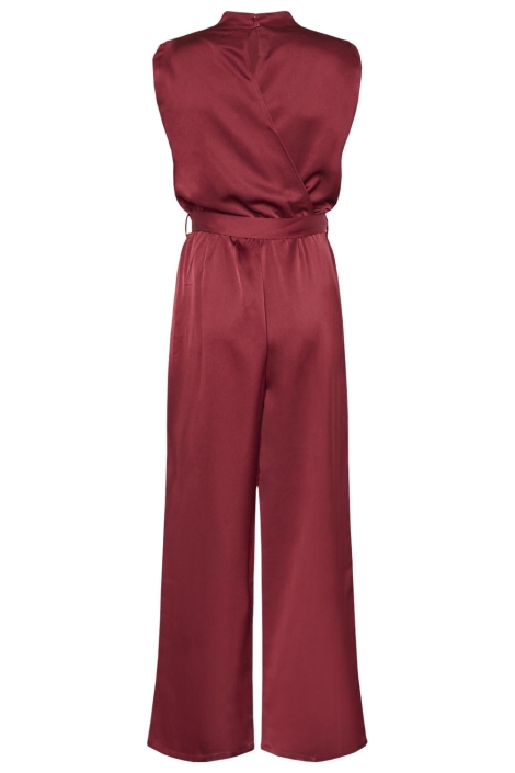 SisterS point bordeaux dames jumpsuit | Achteraanzicht